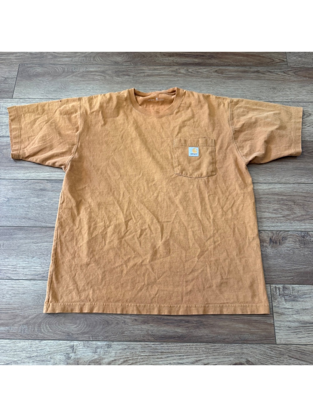 VTG 2008 Carhartt K87 BRN Brown Workwear Pocket Tee Shirt M